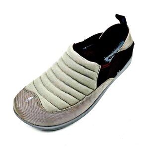 Sole Womens Gray/Eggplant Slip On Fur Lined Sneakers Size 9